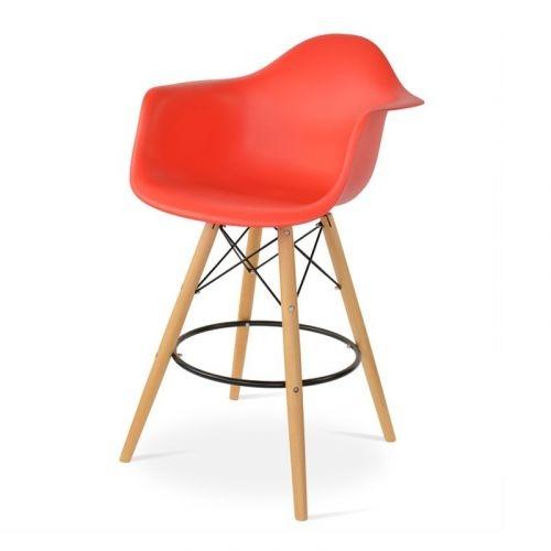Eames DAW barkruk rood