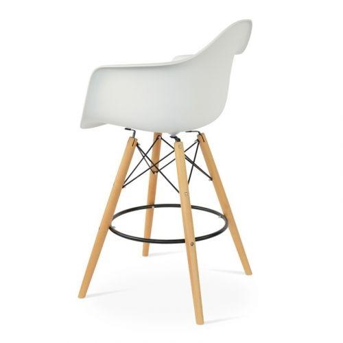 Eames DAW barkruk wit