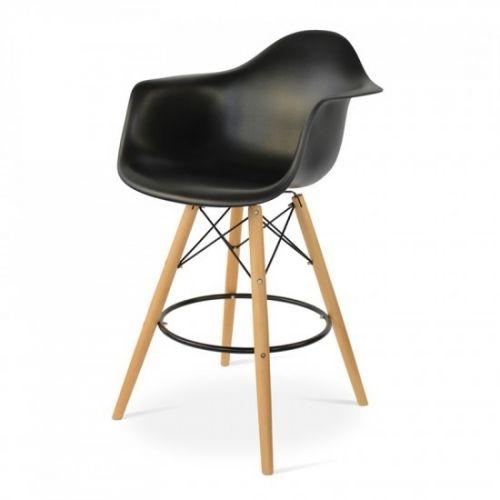 Eames DAW barkruk zwart