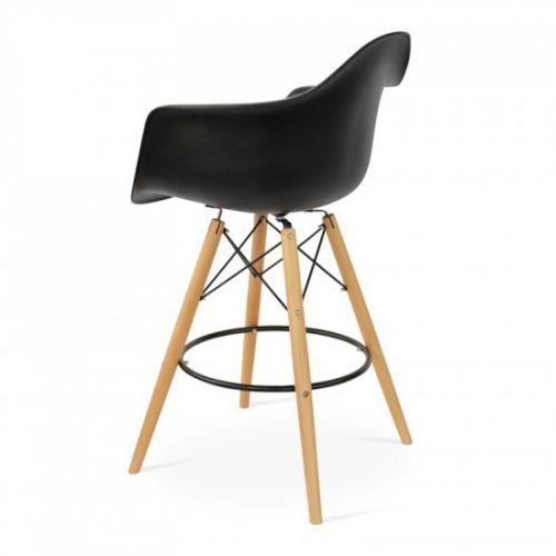 Eames DAW barkruk zwart