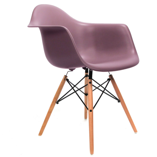 Eames DAW chair mauve grijs