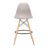 Eames DSW barkruk telegrijs 70 cm