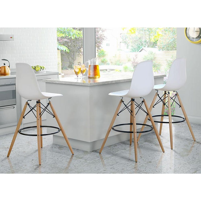 Eames DSW barkruk wit - Ray & Charles Eames chairs