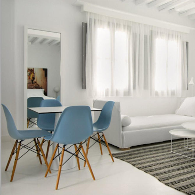 Eames DSW chairs blauw - Charles & Ray Eames