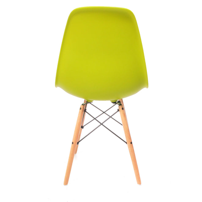 Eames DSW chair lime geel 