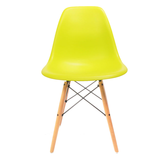 Eames DSW chair lime geel 