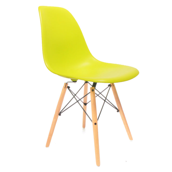 Eames DSW chair lime geel 