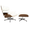 Eames Lounge Chair wit met  Ottoman