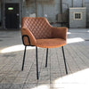 Eetkamerstoel Marcel cognac leer