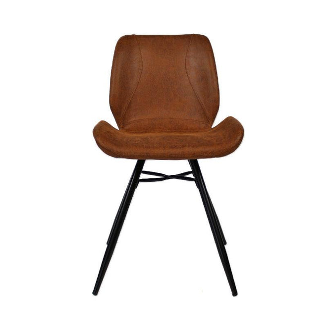Eetkamerstoel Darren cognac leer