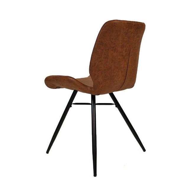 Eetkamerstoel Darren cognac leer