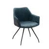 Eetkamerstoel Jessa Velvet blauw