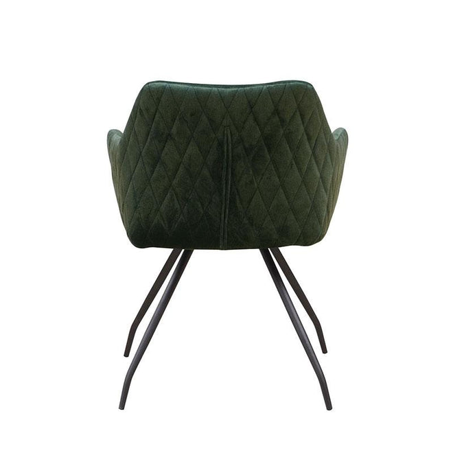 Eetkamerstoel Jessa Velvet groen