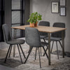 Industriële eetkamertafel Aldo 120x80