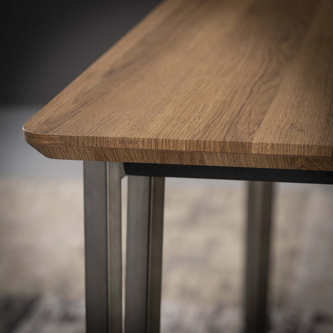 Industriële eetkamertafel Aldo 120x80