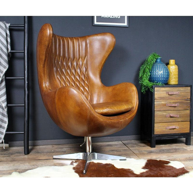 Egg chair Mason cognac - Bronx71