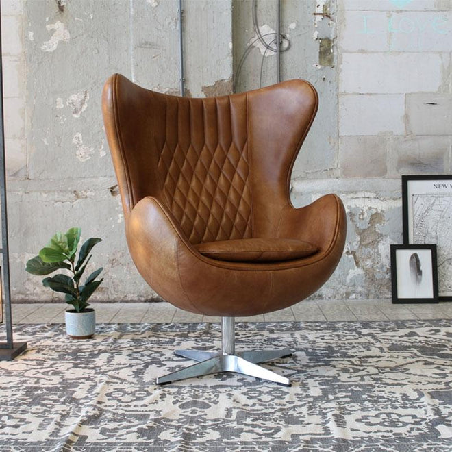 Egg chair Mason cognac - Bronx71