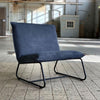 Industriële fauteuil Dante blauw