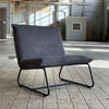 Industriële fauteuil Dante grijs