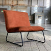 Industriële fauteuil Dante cognac