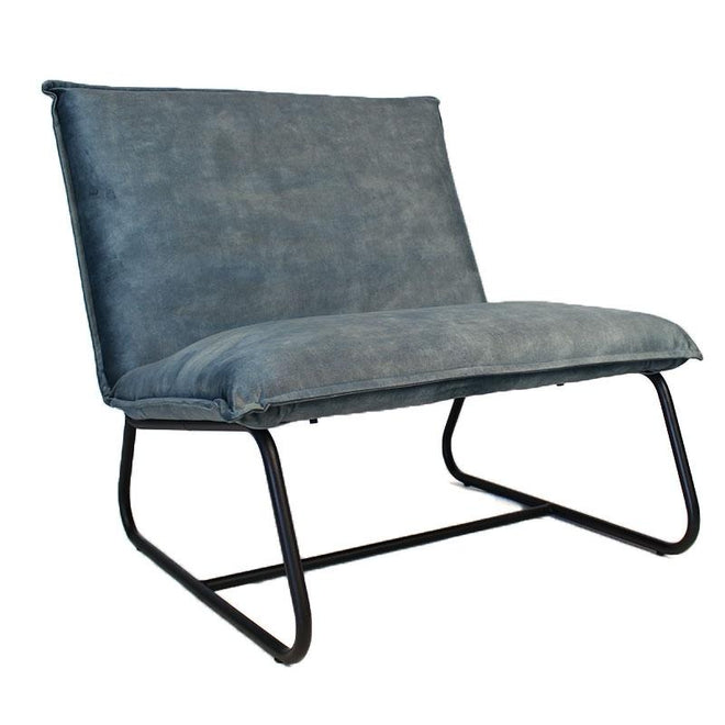Fauteuil Dante velvet Luxury blauw