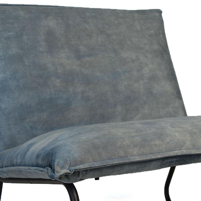 Fauteuil Dante velvet Luxury blauw
