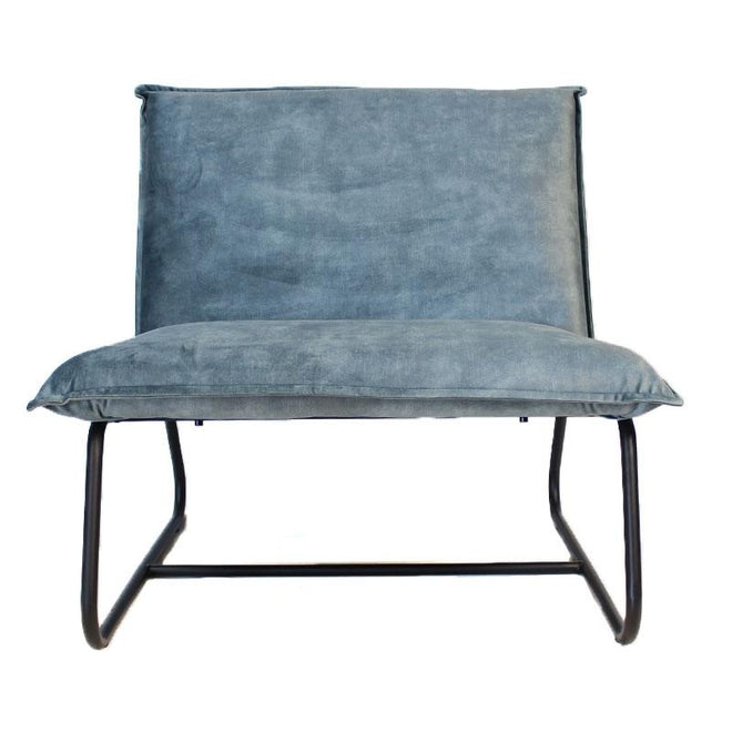 Fauteuil Dante velvet Luxury blauw
