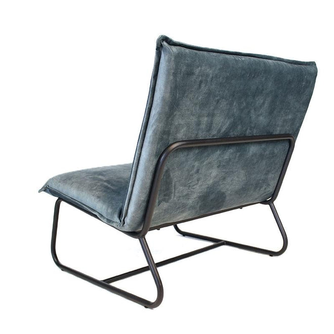 Fauteuil Dante velvet Luxury blauw