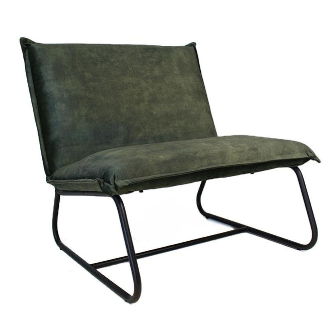 Fauteuil Dante velvet Luxury groen