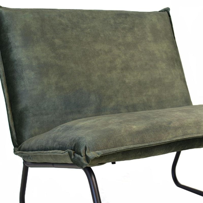 Fauteuil Dante velvet Luxury groen