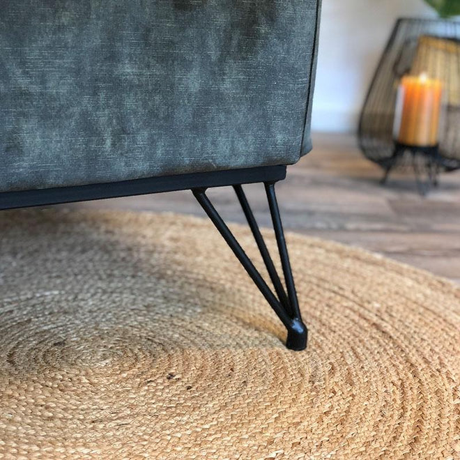 Moderne fauteuil Mexx luxury groen velvet