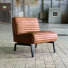 Industriële fauteuil Reflex cognac