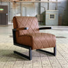 Industriële fauteuil James cognac