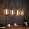 Industriële hanglamp Jody 4-lichts