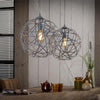 Hanglamp Raven 2-lichts grijs