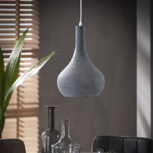 Hanglamp Reese 1-lichts grijs