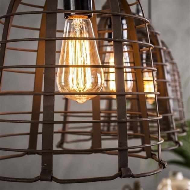 Industriële hanglamp Soren 4-lichts