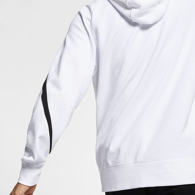 Hoodie van sweatstof met rits voor heren