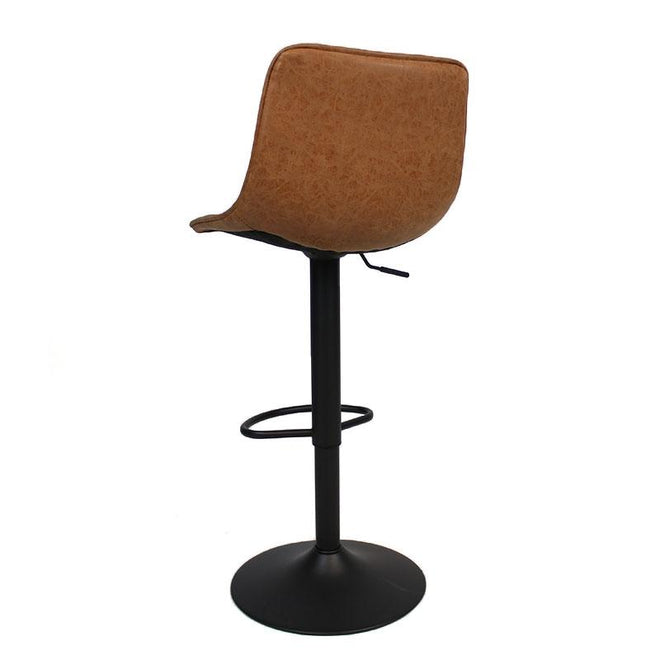 Industriële Barkruk Brooklyn cognac leer