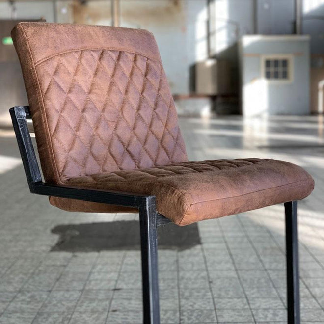 Industriële barkruk Phoenix cognac