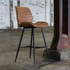 Industriële barkruk Morris cognac 71 cm