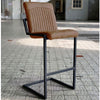 Industriële barkruk Salvador cognac 79 cm