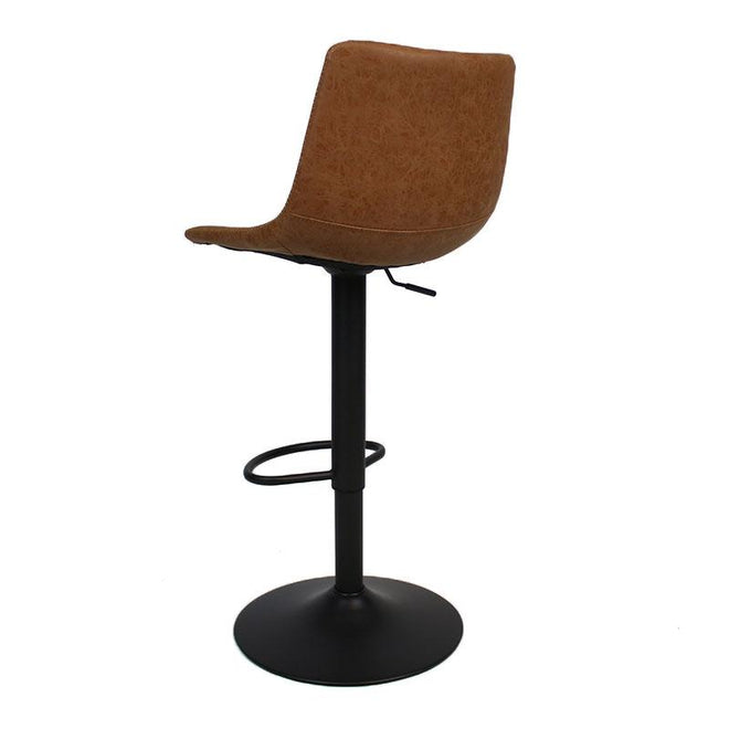 Industriële Barkruk Dallas cognac leer