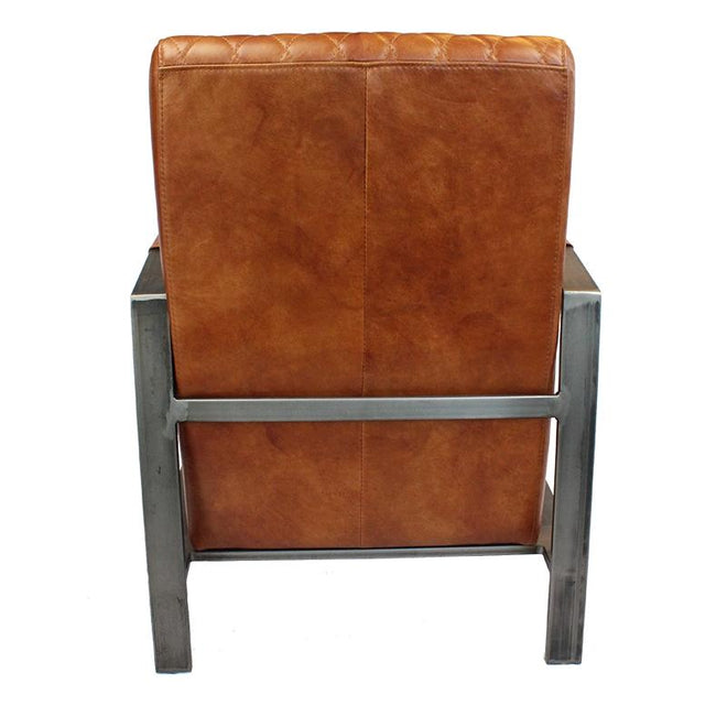 Industriële fauteuil Nelson cognac - Bronx71