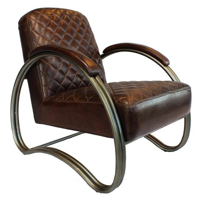 Industriële fauteuil Rover bruin - Bronx71
