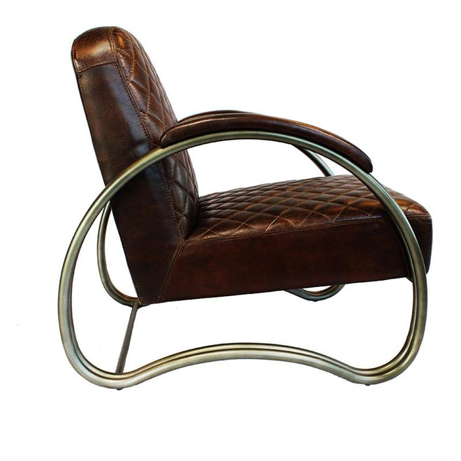 Industriële fauteuil Rover bruin - Bronx71