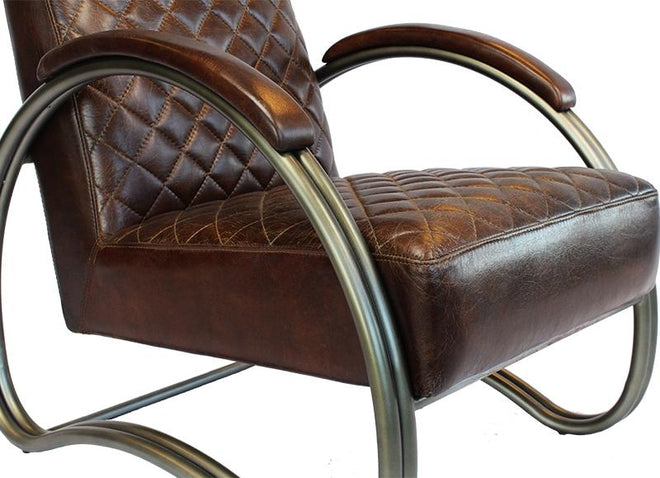 Industriële fauteuil Rover bruin - Bronx71