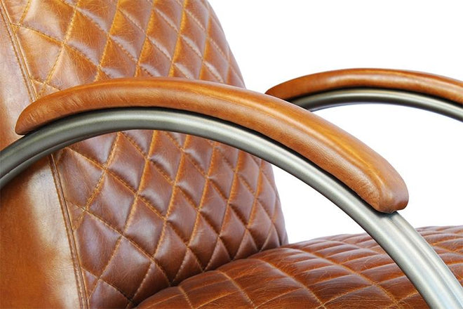 Industriële fauteuil Rover cognac - Bronx71