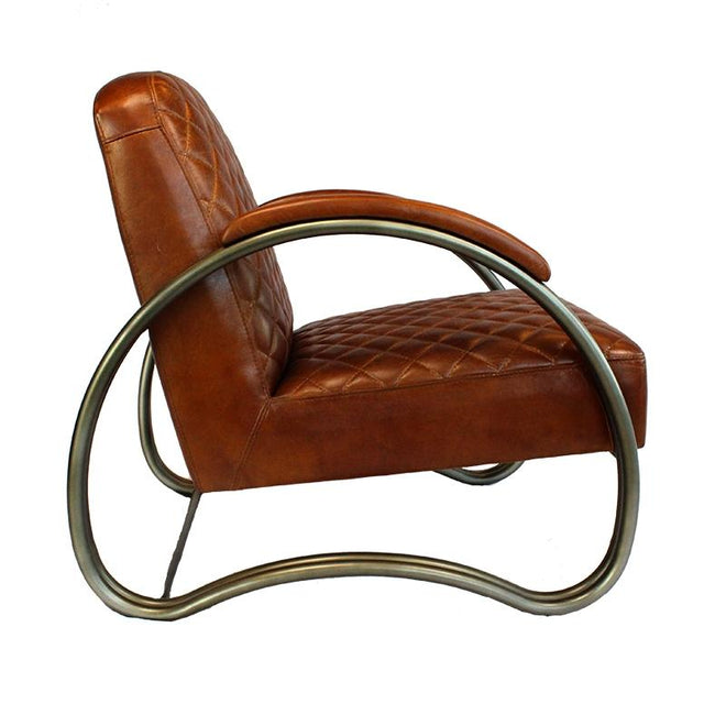 Industriële fauteuil Rover cognac - Bronx71