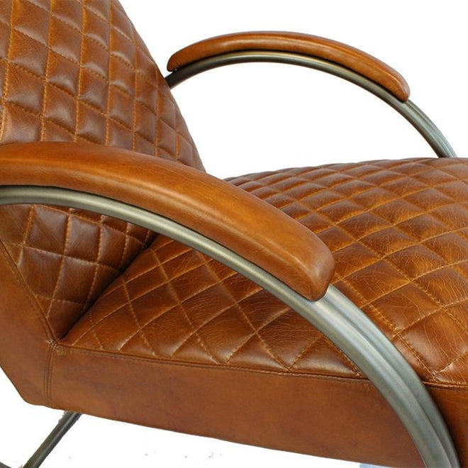 Industriële fauteuil Rover cognac - Bronx71